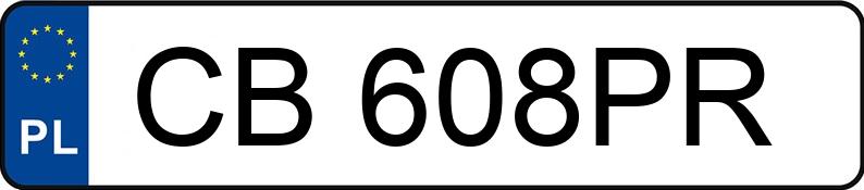 Numer rejestracyjny CB 608PR posiada FORD Mondeo 2.2 TDCi MR`06 E4 Titanium - CB608PR