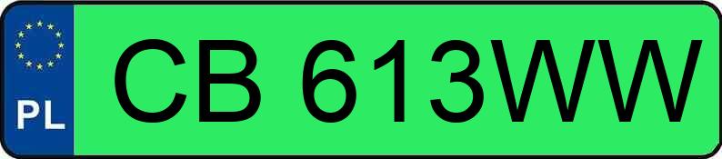 Numer rejestracyjny CB 613WW posiada TESLA Model 3 MR`19 Long Range 75kWh CVT - CB613WW