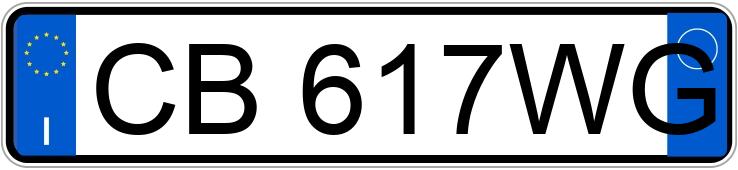 Numer rejestracyjny CB617WG posiada FIAT Punto 2a serie