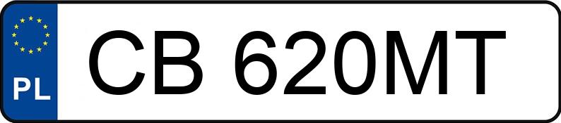 Numer rejestracyjny CB 620MT posiada BMW 116 - CB620MT
