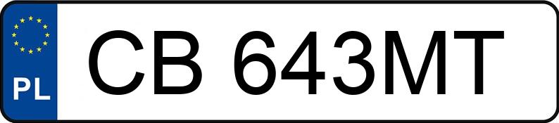 Numer rejestracyjny CB 643MT posiada BMW 530D - CB643MT