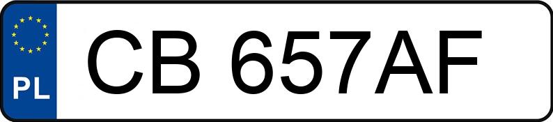 Numer rejestracyjny CB 657AF posiada BMW X6 - CB657AF