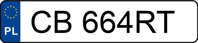 Numer rejestracyjny CB 664RT posiada VOLKSWAGEN GOLF - CB664RT Numer rejestracyjny CB 664RT posiada VOLKSWAGEN GOLF - CB664RT
