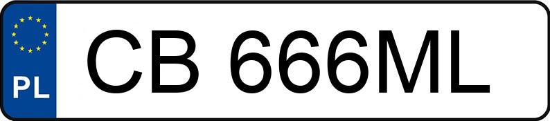 Numer rejestracyjny CB 666ML posiada MERCEDES-BENZ 320 - CB666ML
