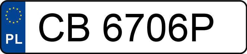 Numer rejestracyjny CB 6706P posiada VOLKSWAGEN PASSAT VARIANT - CB6706P