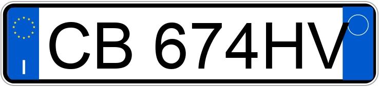 Numer rejestracyjny CB674HV posiada FIAT Panda 1a serie