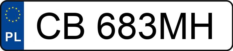 Numer rejestracyjny CB 683MH posiada AUDI RS 7 SPORTBACK - CB683MH