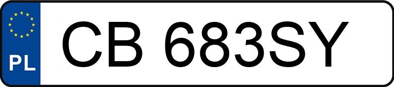 Numer rejestracyjny CB 683SY posiada MERCEDES-BENZ SPRINTER - CB683SY