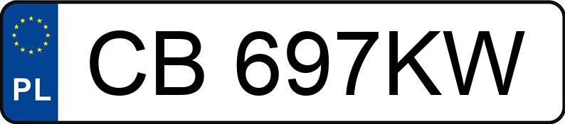 Numer rejestracyjny CB 697KW posiada MAZDA 6 - 2.5 MR`13 E5 SkyPassion Aut. - CB697KW