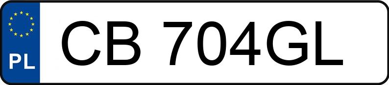 Numer rejestracyjny CB 704GL posiada VOLVO V70 - CB704GL