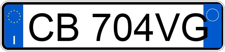 Numer rejestracyjny CB704VG posiada SUZUKI Ignis 1a serie