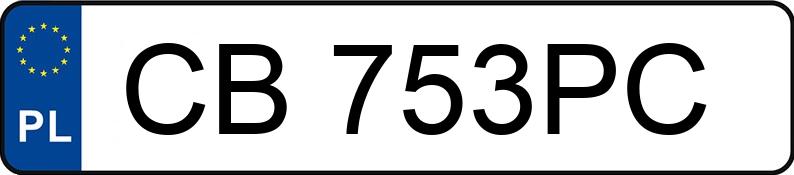 Numer rejestracyjny CB 753PC posiada TOYOTA Corolla 1.2 Turbo MR`19 E6 Comfort - CB753PC