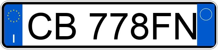 Numer rejestracyjny CB778FN posiada ALFA ROMEO Gtv-Spider