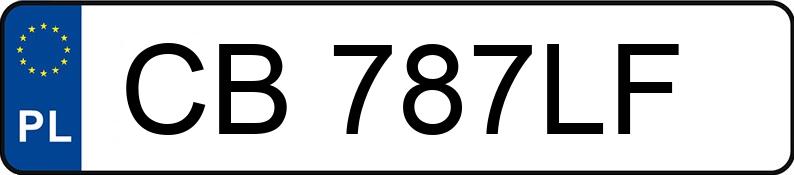 Numer rejestracyjny CB 787LF posiada DAIMLER-BENZ 280 CE - CB787LF