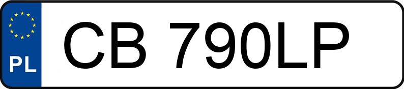 Pirat drogowy w pojeździe o numerach rejestracyjnych CB790LP