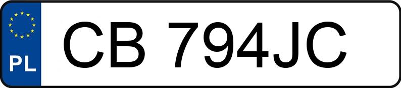 Numer rejestracyjny CB 794JC posiada PEUGEOT 206 - CB794JC