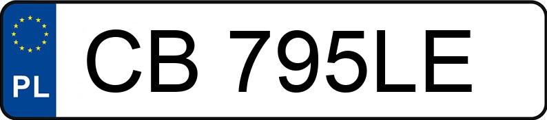 Numer rejestracyjny CB 795LE posiada SKODA Kodiaq 2.0 TDI MR`17 E6 L&K SCR 4x4 DSG - CB795LE