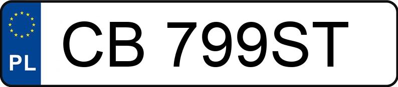 Numer rejestracyjny CB 799ST posiada ALFA ROMEO Giulia 2.0 Turbo MR`16 E6 952 Aut. - CB799ST