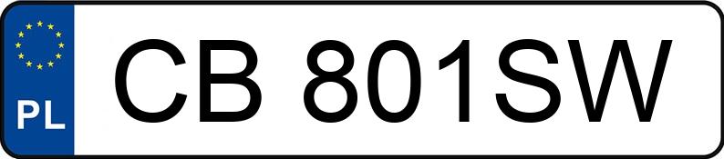 Numer rejestracyjny CB 801SW posiada VOLKSWAGEN TIGUAN - CB801SW