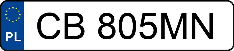 Numer rejestracyjny CB 805MN posiada TOYOTA YARIS - CB805MN