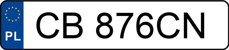 Numer rejestracyjny CB 876CN posiada BMW 520i 24V Kat. E34 520i 24V Kat. E34 - CB876CN