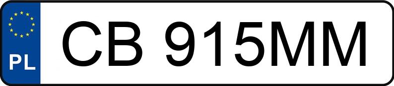 Numer rejestracyjny CB 915MM posiada FORD Galaxy 1.9 TDi MR`00 E3 Ghia - CB915MM