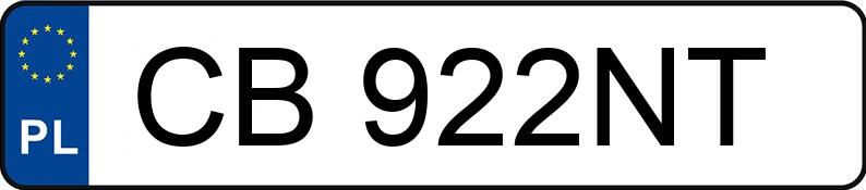 Numer rejestracyjny CB 922NT posiada RENAULT MASTER - CB922NT