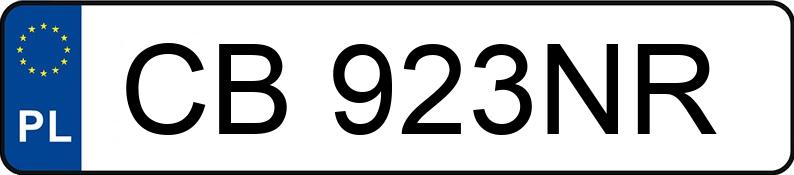 Numer rejestracyjny CB 923NR posiada FORD FIESTA 1.6 TDCI - CB923NR