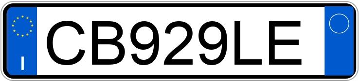 Numer rejestracyjny CB929LE posiada AUDI A2