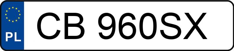 Numer rejestracyjny CB 960SX posiada OPEL ASTRA - CB960SX Numer rejestracyjny CB 960SX posiada OPEL ASTRA - CB960SX