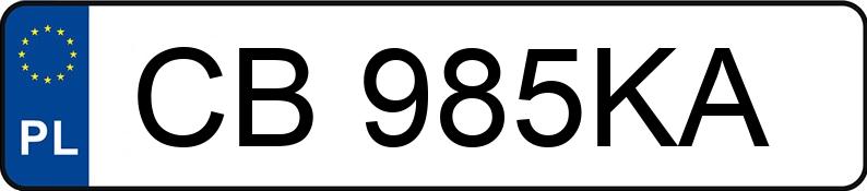 Numer rejestracyjny CB 985KA posiada RENAULT MEGANE - CB985KA
