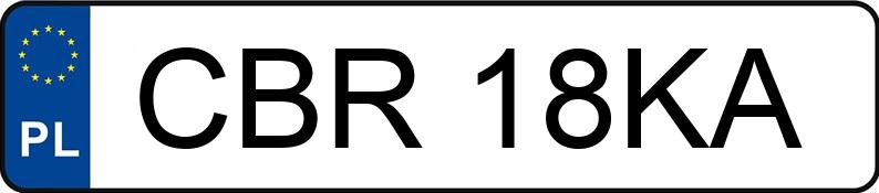 Numer rejestracyjny CBR 18KA posiada BMW 316 KAT - CBR18KA