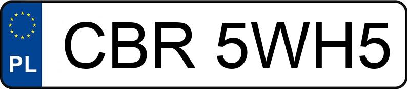 Numer rejestracyjny CBR 5WH5 posiada AUDI A4 - CBR5WH5