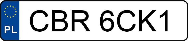 Numer rejestracyjny CBR 6CK1 posiada VOLKSWAGEN PASSAT 1,8 - CBR6CK1