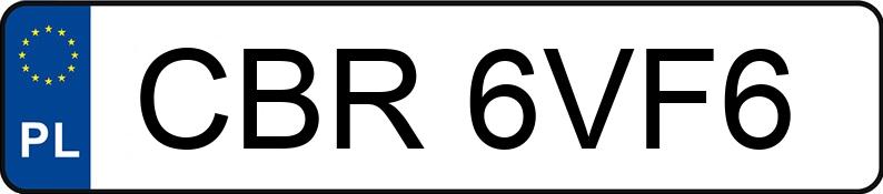 Numer rejestracyjny CBR 6VF6 posiada AUDI A6 - CBR6VF6