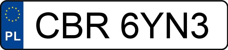 Numer rejestracyjny CBR 6YN3 posiada JAGUAR X-TYPE - CBR6YN3