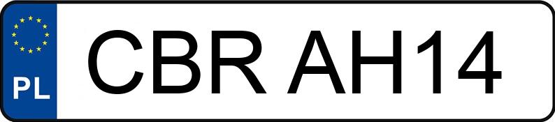 Numer rejestracyjny CBR AH14 posiada BMW X3 Diesel MR`07 E4 E83 3.0D - CBRAH14