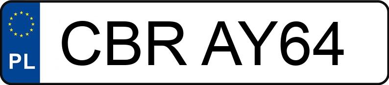 Numer rejestracyjny CBR AY64 posiada MERCEDES-BENZ ACTROS - CBRAY64