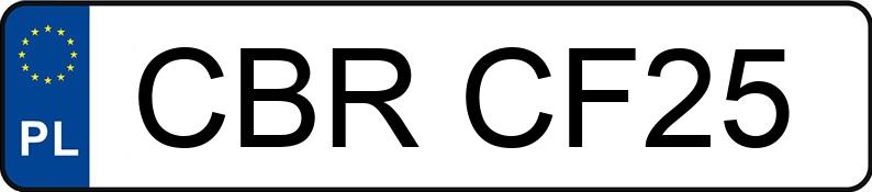 Numer rejestracyjny CBR CF25 posiada VOLKSWAGEN PASSAT - CBRCF25