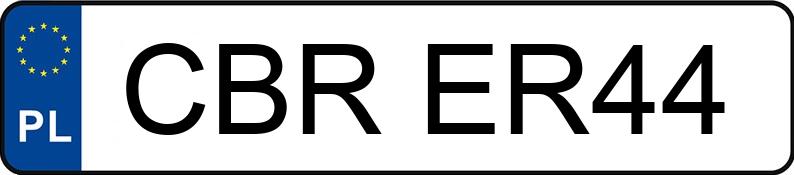 Numer rejestracyjny CBR ER44 posiada KIA Venga 1.6 MR`10 E5 M - CBRER44