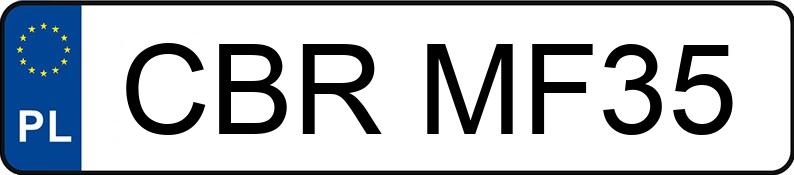 Numer rejestracyjny CBR MF35 posiada JEEP GRAND CHEROKEE - CBRMF35
