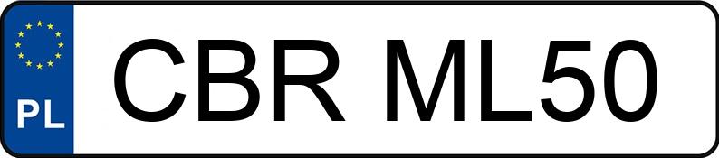 Numer rejestracyjny CBR ML50 posiada SUZUKI GRAND VITARA - CBRML50