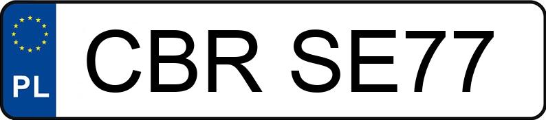 Numer rejestracyjny CBR SE77 posiada FORD FIESTA - CBRSE77