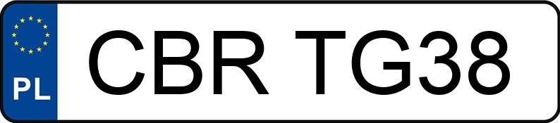 Numer rejestracyjny CBR TG38 posiada CHRYSLER PACIFICA - CBRTG38