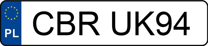 Numer rejestracyjny CBR UK94 posiada AUDI A4 - CBRUK94