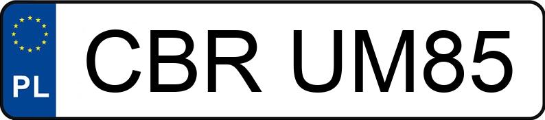 Numer rejestracyjny CBR UM85 posiada DFSK FENGON 500 - CBRUM85