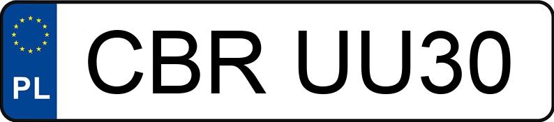 Numer rejestracyjny CBR UU30 posiada CITROEN C3 - CBRUU30 Numer rejestracyjny CBR UU30 posiada CITROEN C3 - CBRUU30