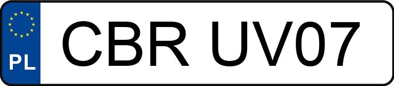 Numer rejestracyjny CBR UV07 posiada BMW 5ER REIHE - CBRUV07