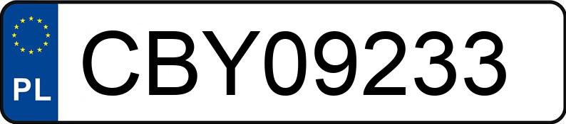 Numer rejestracyjny CBY 09233 posiada MERCEDES-BENZ AXOR - CBY09233