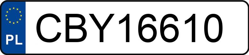 Numer rejestracyjny CBY 16610 posiada TOYOTA RAV4 - CBY16610